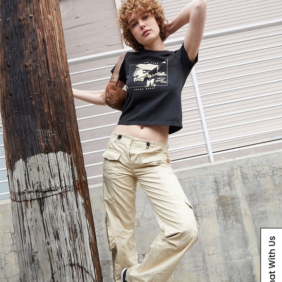 John Galt Beige Kim Cargo Pants - Picture 1 of 5